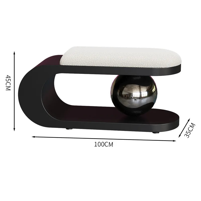Nordic Luxury Entryway Bench Modern Living Room Shoe Changing Stool Designer Bedroom Bench Wooden Sofa Bench Home Furniture