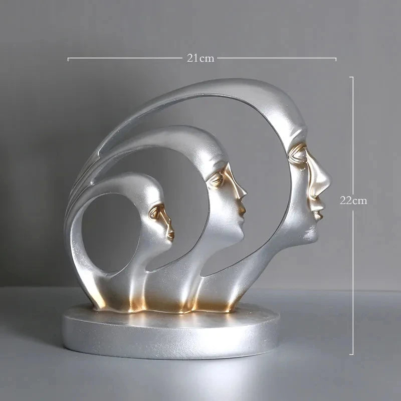 Statue Abstract Resin Desktop