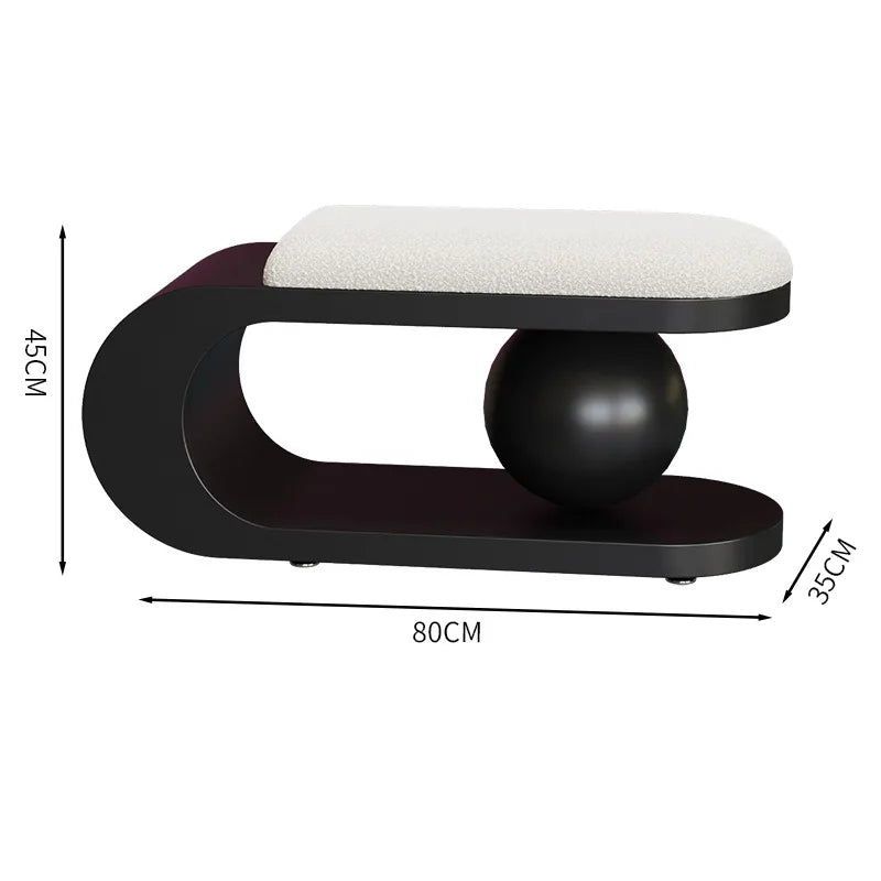 Nordic Luxury Entryway Bench Modern Living Room Shoe Changing Stool Designer Bedroom Bench Wooden Sofa Bench Home Furniture