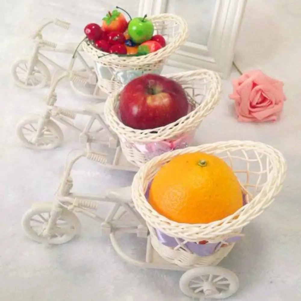Flower Basket Vase Tricycle Bicycle Model