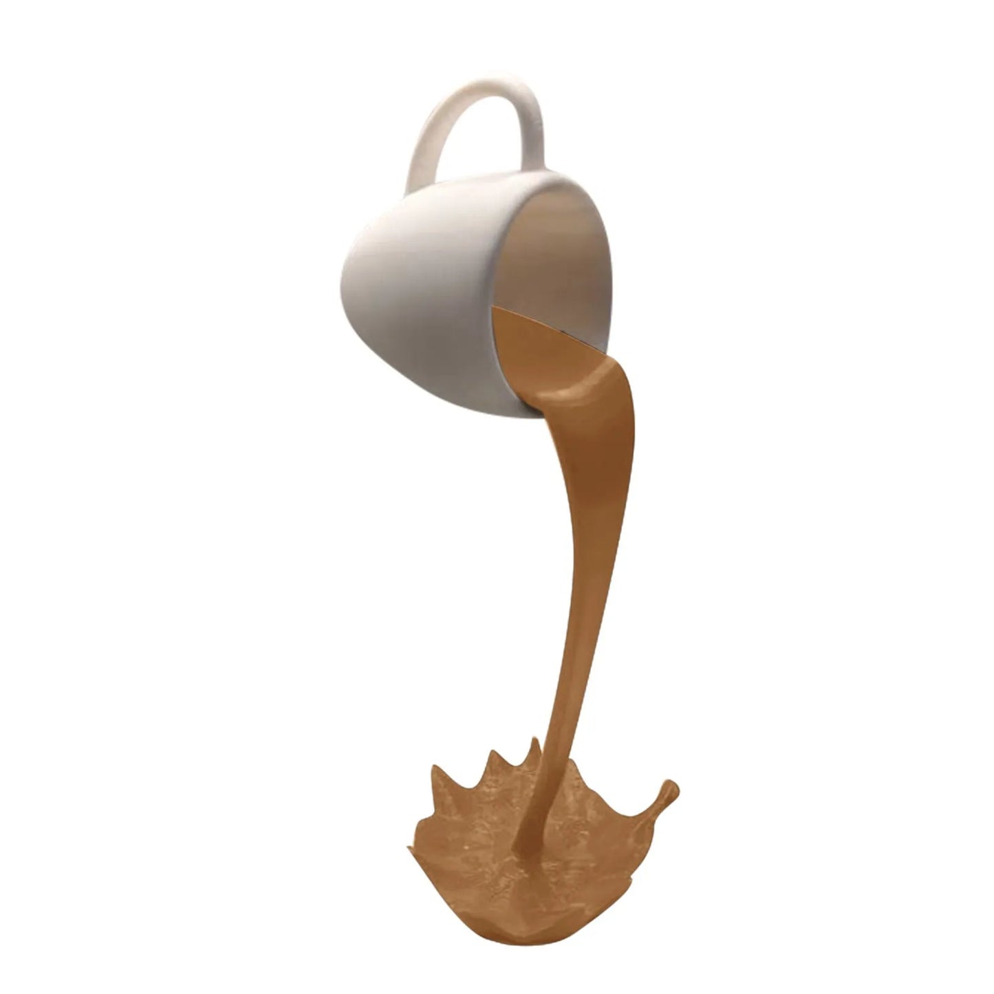 Floating Spilling Coffee Cup Sculpture – Creative Kitchen & Home Decor
