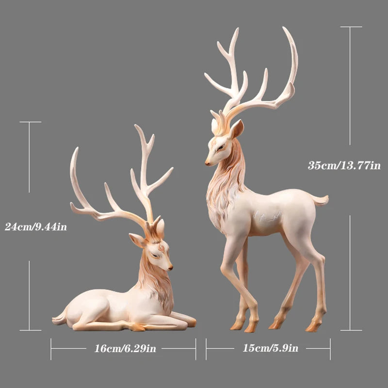 Resin Deer Ornament