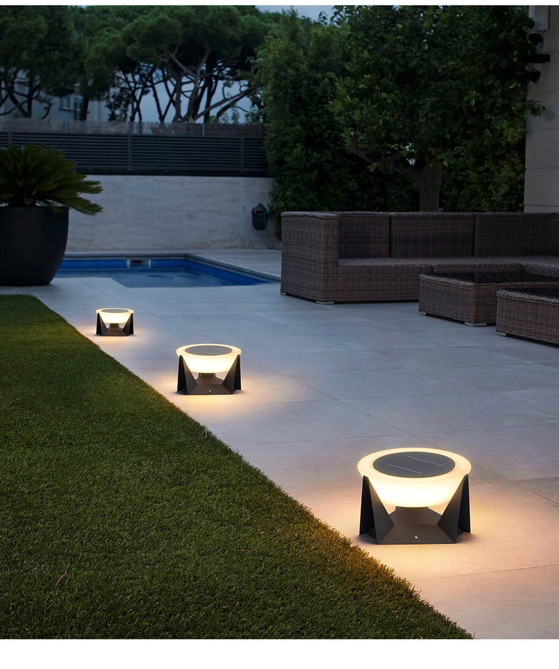 Modern Solar Post Light Outdoor Lamp for Garden