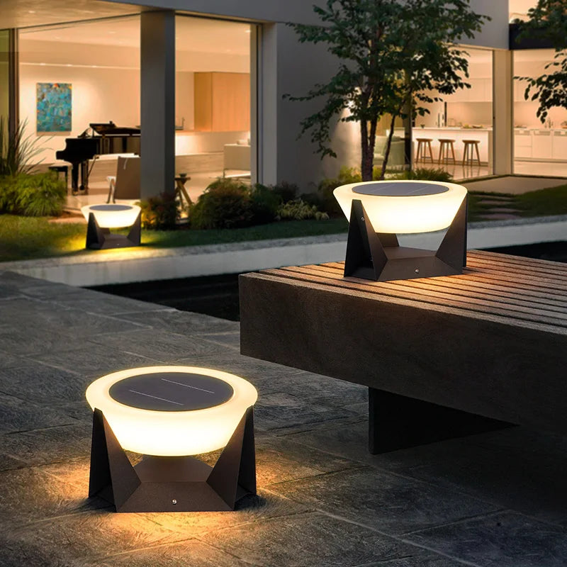 Modern Solar Post Light Outdoor Lamp for Garden