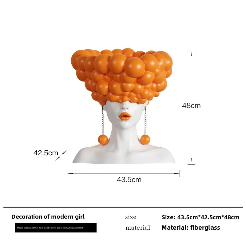 Creative Home Decor Fashion Modern Girl Art Figure Sculpture Ornament Resin Crafts Living Room Office Desktop Decor Accessories