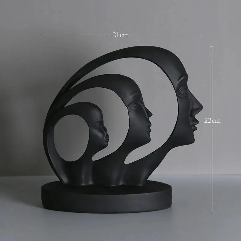 Statue Abstract Resin Desktop