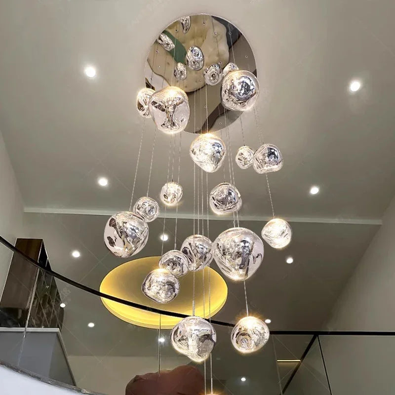 Modern home decor led lights pendant light lamps forstaircase Chandeliers for living room hanging light indoor lighting