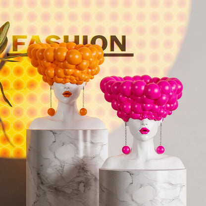 Creative Home Decor Fashion Modern Girl Art Figure Sculpture Ornament Resin Crafts Living Room Office Desktop Decor Accessories