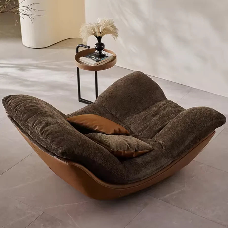 *q forNordic Designer Creative Modern Minimalist Living Room Lounge Chair Sofa Recliner Fabric Hotel Bedroom Premium*