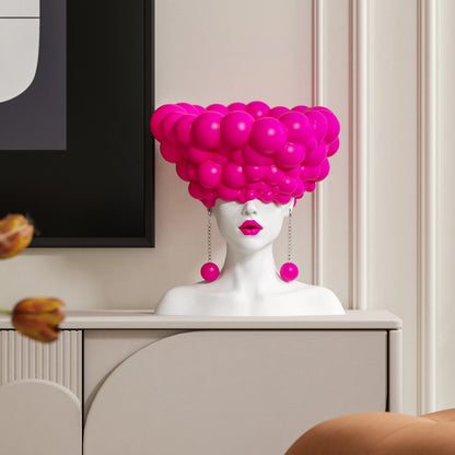 Creative Home Decor Fashion Modern Girl Art Figure Sculpture Ornament Resin Crafts Living Room Office Desktop Decor Accessories