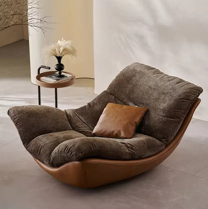 *q forNordic Designer Creative Modern Minimalist Living Room Lounge Chair Sofa Recliner Fabric Hotel Bedroom Premium*