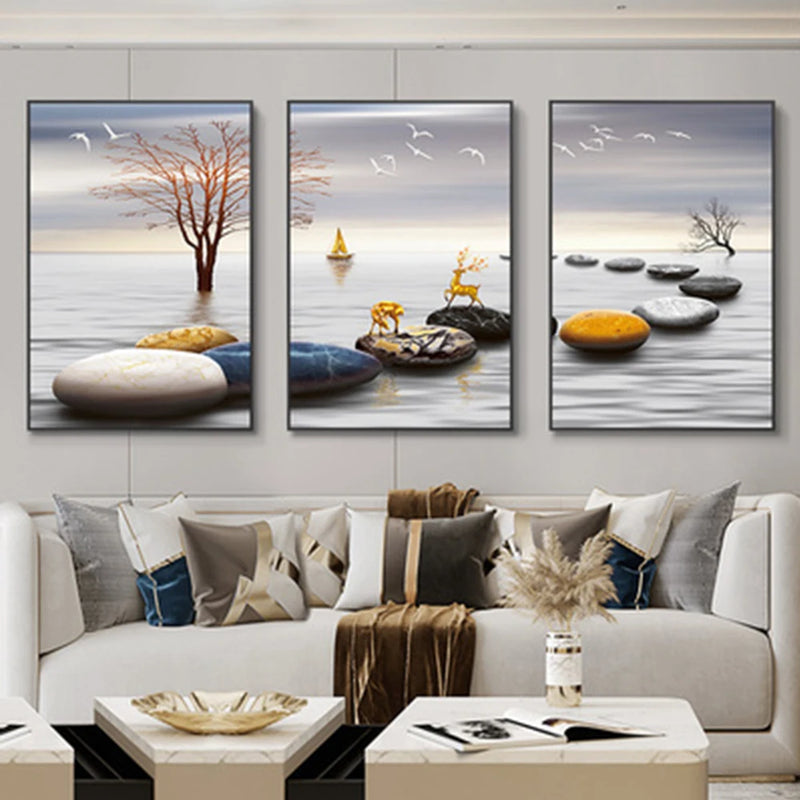 Wall Art Luxury and Modern 3 Pieces