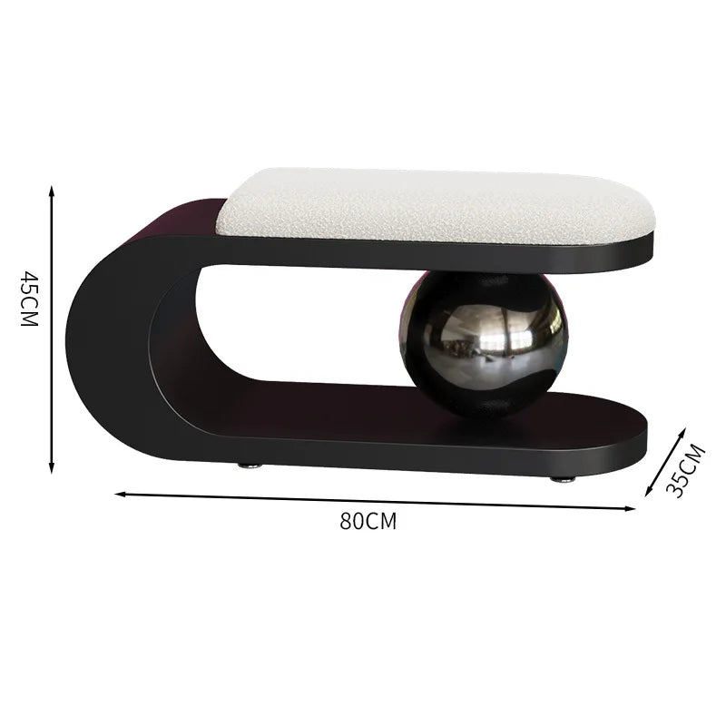 Nordic Luxury Entryway Bench Modern Living Room Shoe Changing Stool Designer Bedroom Bench Wooden Sofa Bench Home Furniture
