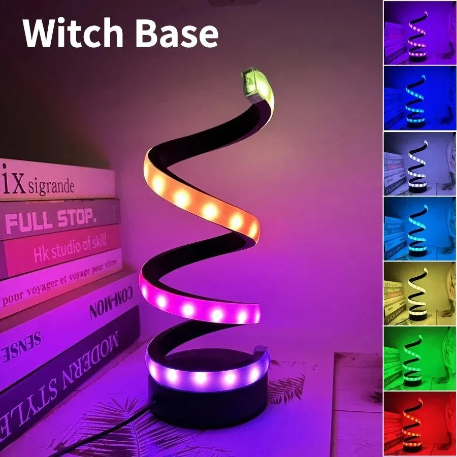 Creative Spiral LED Night Light 3 Colors