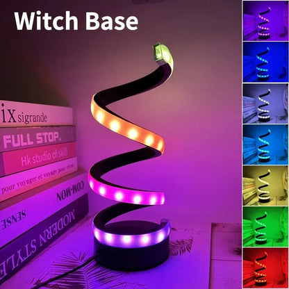 Creative Spiral LED Night Light 3 Colors