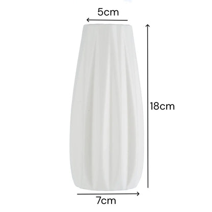 Nordic Plastic Small Vase for Table Flower Vase Tall Large Plastic Vases for Wedding Centerpieces Home Living Room Wedding Decor