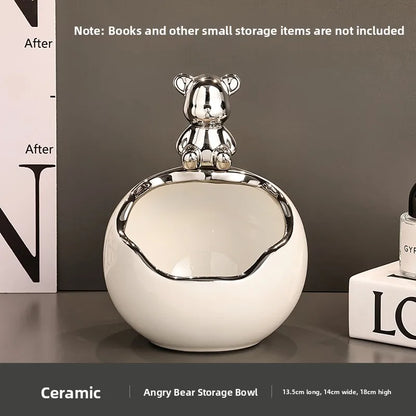 Luxury Entrance lway Key Holder Storage Organizer Living Room Bear Decorative Accories Lightweight High End oe Cabinet