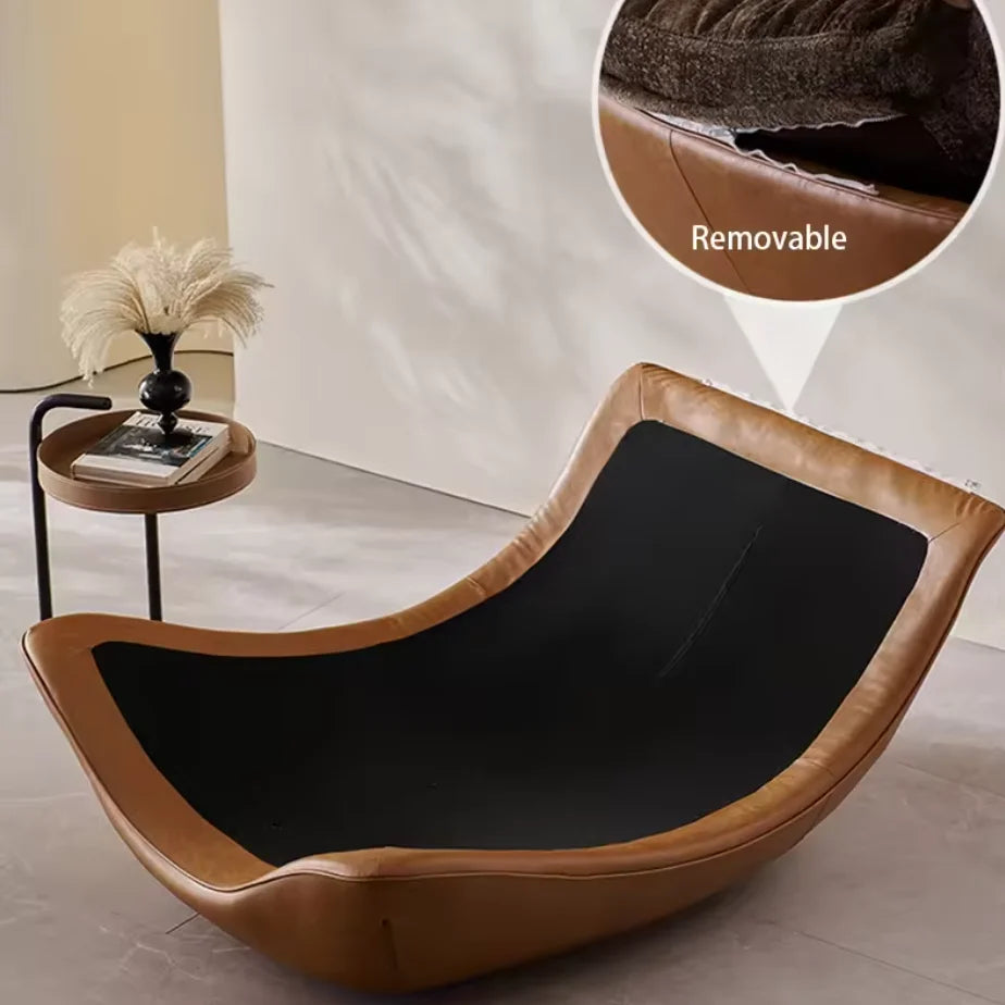 *q forNordic Designer Creative Modern Minimalist Living Room Lounge Chair Sofa Recliner Fabric Hotel Bedroom Premium*