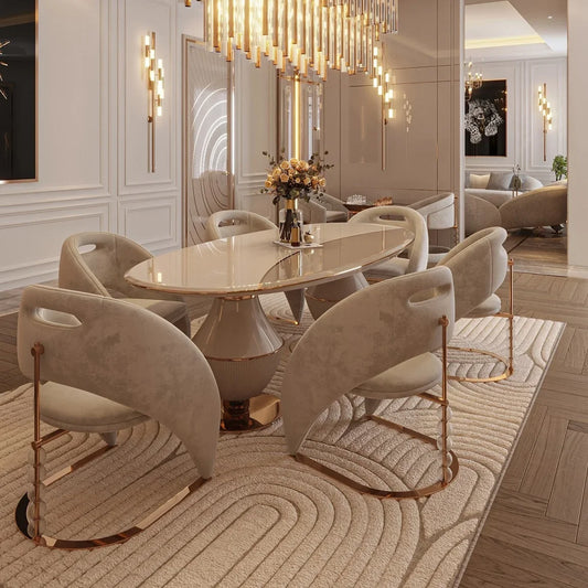 m zz Luxury Velvet Dining Chair Stainless Steel Dining Room Chair for Home Hotel m