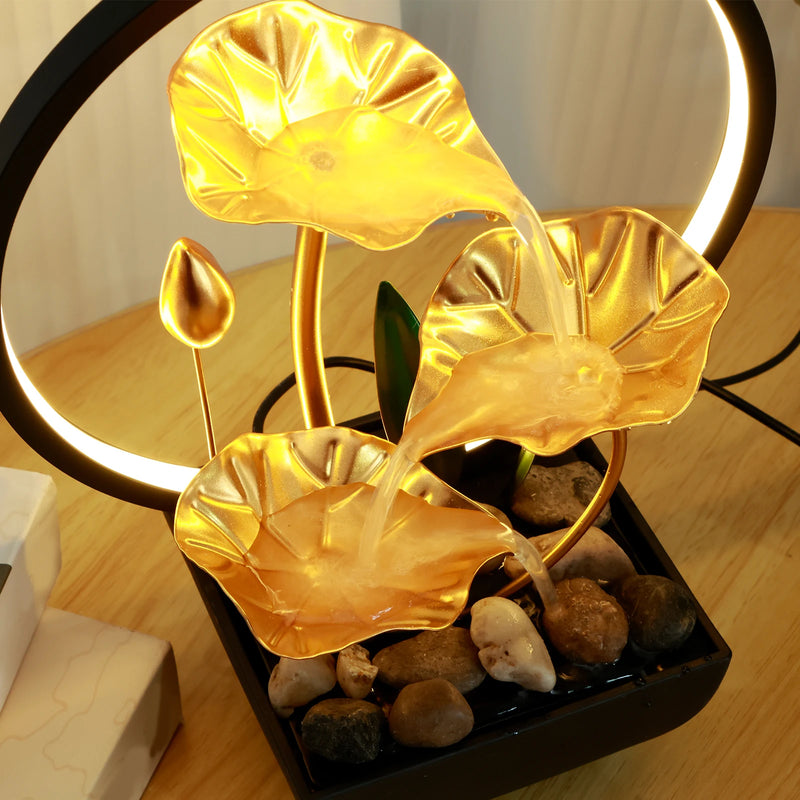 Tabletop - Natural Rocks and LED Lights