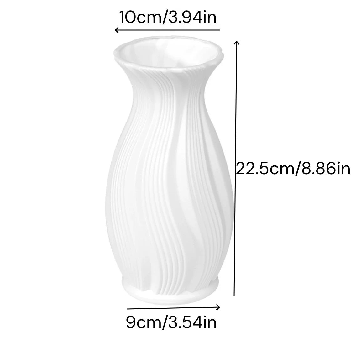 Nordic Plastic Small Vase for Table Flower Vase Tall Large Plastic Vases for Wedding Centerpieces Home Living Room Wedding Decor