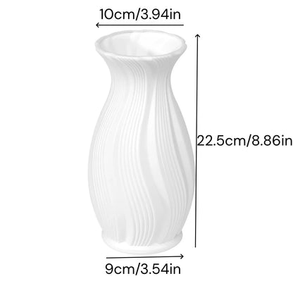 Nordic Plastic Small Vase for Table Flower Vase Tall Large Plastic Vases for Wedding Centerpieces Home Living Room Wedding Decor