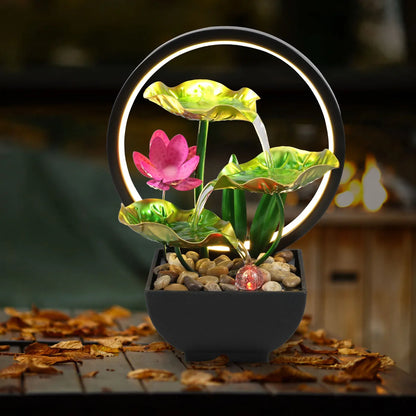 Tabletop - Natural Rocks and LED Lights