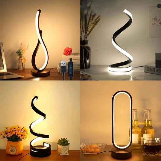 Creative Spiral LED Night Light 3 Colors