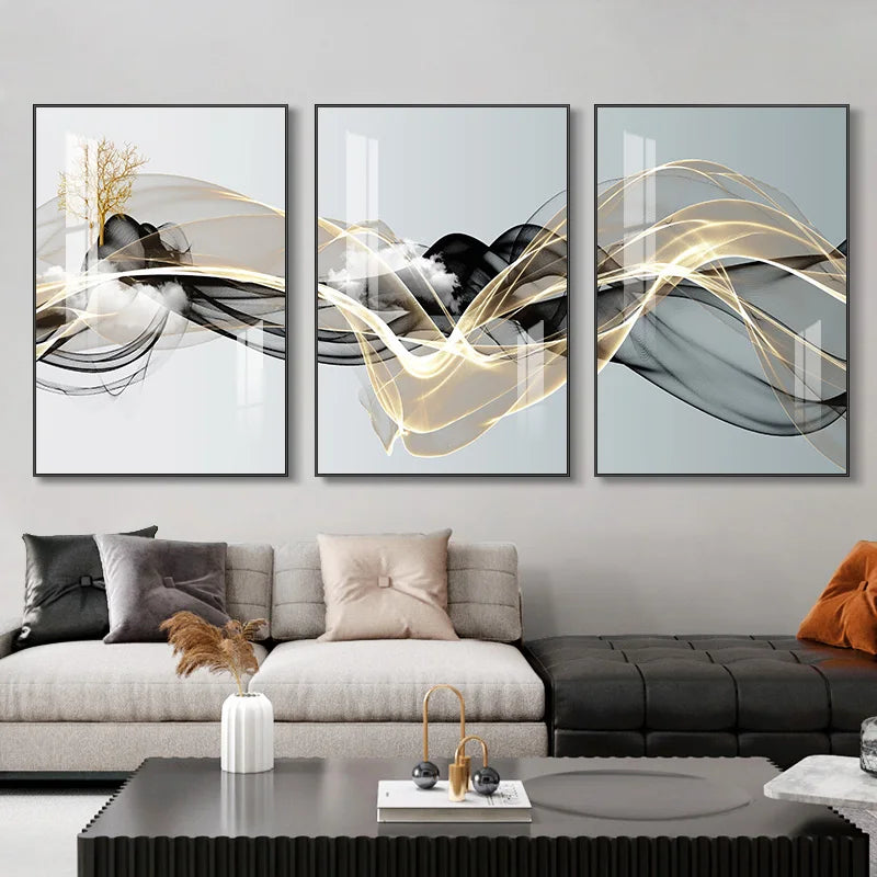 Wall Art Luxury and Modern 3 Pieces