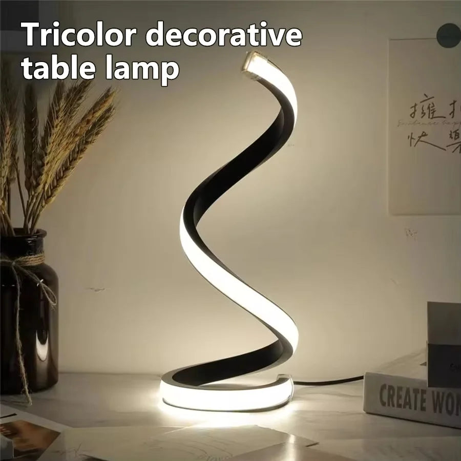 Creative Spiral LED Night Light 3 Colors